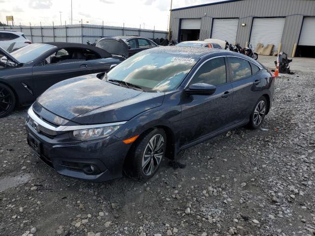 19XFC1F72JE000487 - 2018 HONDA CIVIC EXL ლურჯი ფოტო 1