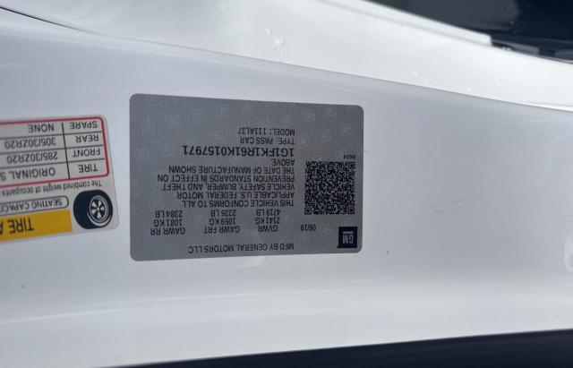 1G1FK1R61K0157971 - 2019 CHEVROLET CAMARO ZL1 白色 照片 10