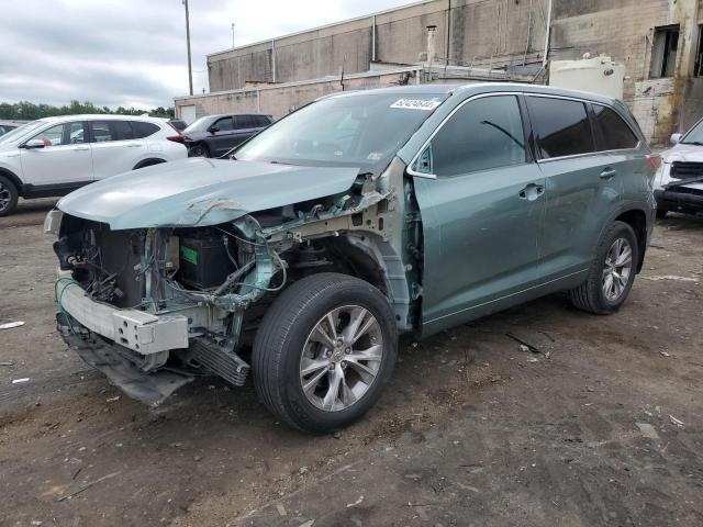 5TDJKRFH0FS189187 - 2015 TOYOTA HIGHLANDER XLE 绿色 照片 1