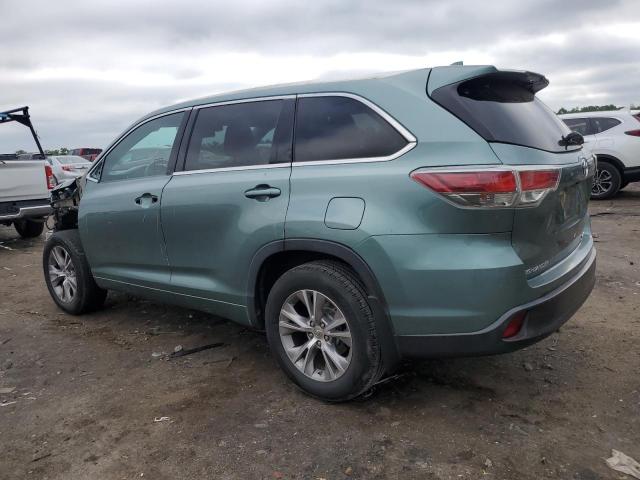 5TDJKRFH0FS189187 - 2015 TOYOTA HIGHLANDER XLE 绿色 照片 2
