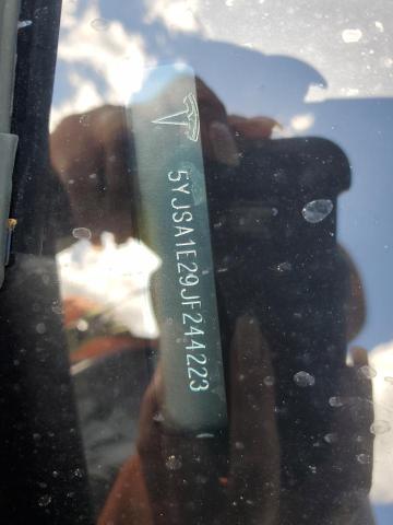 5YJSA1E29JF244223 - 2018 TESLA MODEL S Մոխրագույն լուսանկար 12