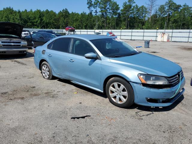 1VWAP7A36CC088764 - 2012 VOLKSWAGEN PASSAT S TURQUOISE photo 4