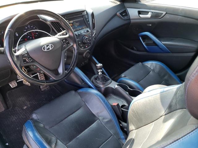 KMHTC6AE7GU257494 - 2016 HYUNDAI VELOSTER TURBO BLUE photo 8