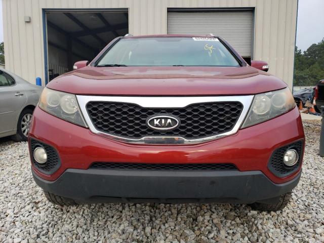 5XYKU4A27BG036981 - 2011 KIA SORENTO EX RED photo 5