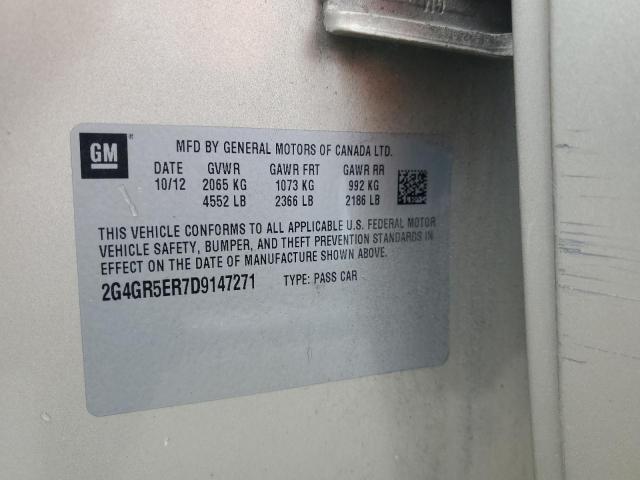 2G4GR5ER7D9147271 - 2013 BUICK REGAL 棕色 照片 12