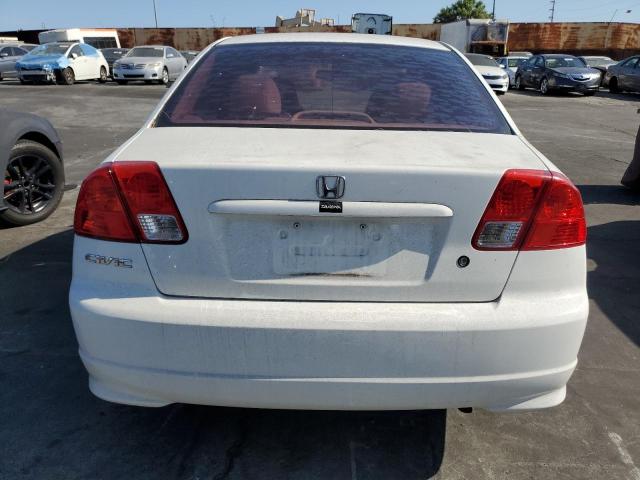 2HGES16305H563111 - 2005 HONDA CIVIC DX VP WHITE photo 6