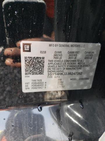 1GYS4HKJ2JR247352 - 2018 CADILLAC ESCALADE ESV LUXURY BLACK photo 13