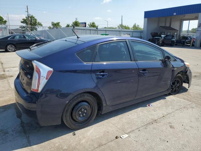 JTDKN3DU9D0340987 - 2013 TOYOTA PRIUS 蓝色 照片 3
