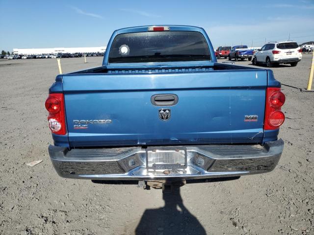 1D7HW48N75S310270 - 2005 DODGE DAKOTA QUAD SLT BLUE photo 6