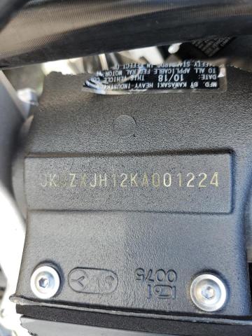 JKBZXJH12KA001224 - 2019 KAWASAKI ZX636 K GRAY photo 10