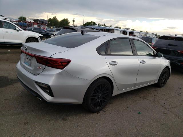 3KPF34AD7KE016264 - 2019 KIA FORTE GT LINE SILVER photo 3