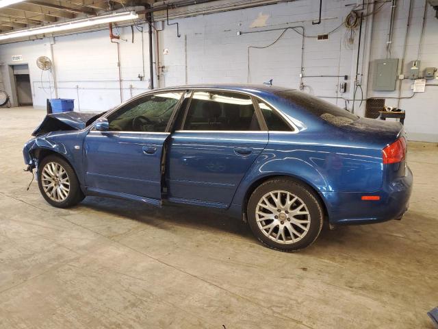 WAUAF78E58A145372 - 2008 AUDI A4 2.0T BLUE photo 2