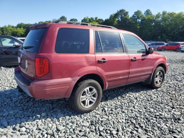 2HKYF18544H512537 - 2004 HONDA PILOT EXL RED photo 3