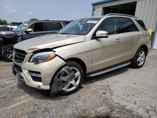 4JGDA7DB6CA091109 - 2012 MERCEDES-BENZ ML 550 4MATIC BEIGE photo 1