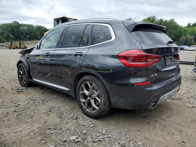 5UXTY5C09M9F30923 - 2021 BMW X3 XDRIVE30I CHARCOAL photo 2