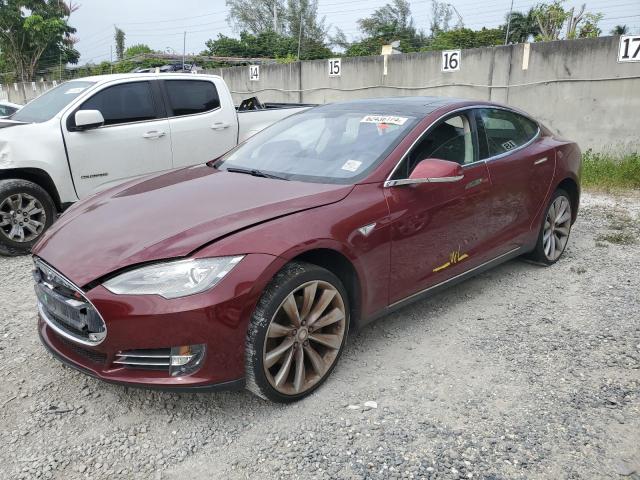 5YJSA1DP2CFS00578 - 2012 TESLA MODEL S წითელი ფოტო 1