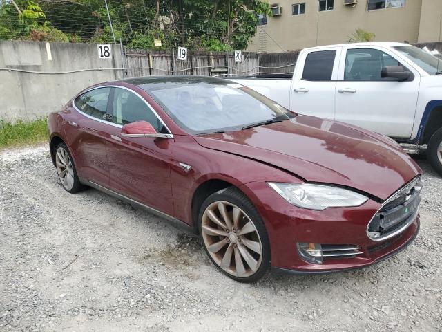 5YJSA1DP2CFS00578 - 2012 TESLA MODEL S წითელი ფოტო 4