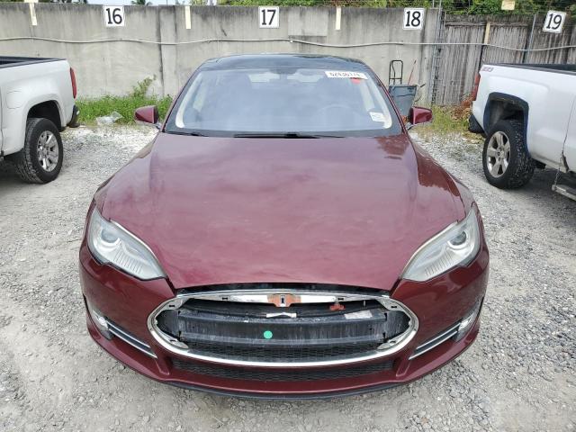 5YJSA1DP2CFS00578 - 2012 TESLA MODEL S წითელი ფოტო 5