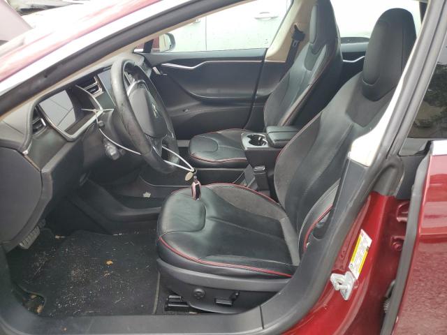 5YJSA1DP2CFS00578 - 2012 TESLA MODEL S წითელი ფოტო 7