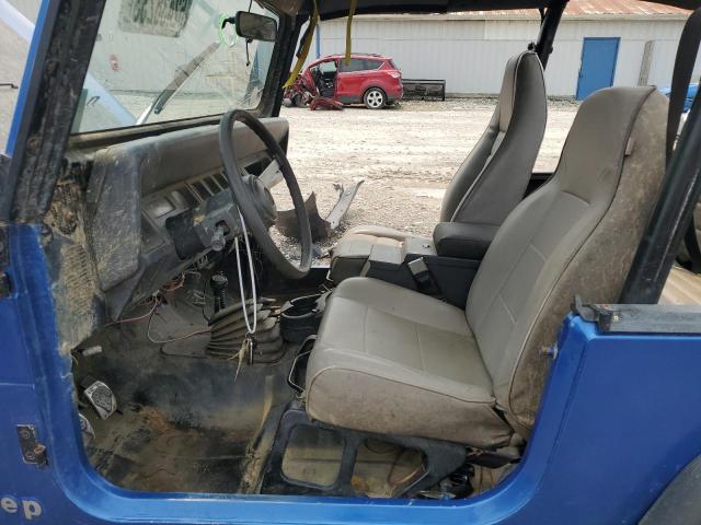 1J4FY19PXSP217049 - 1995 JEEP WRANGLER S Mavi foto 7