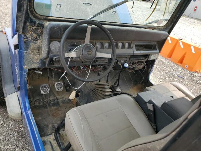 1J4FY19PXSP217049 - 1995 JEEP WRANGLER S Mavi foto 8