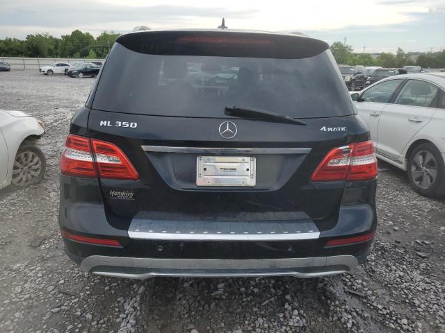 4JGDA5HBXFA529228 - 2015 MERCEDES-BENZ ML 350 4MATIC BLACK photo 6