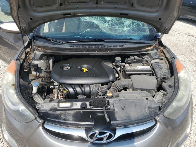 5NPDH4AE7DH184356 - 2013 HYUNDAI ELANTRA GLS SILVER photo 11