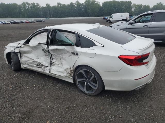 1HGCV1F31KA066142 - 2019 HONDA ACCORD SPORT أبيض صورة 2