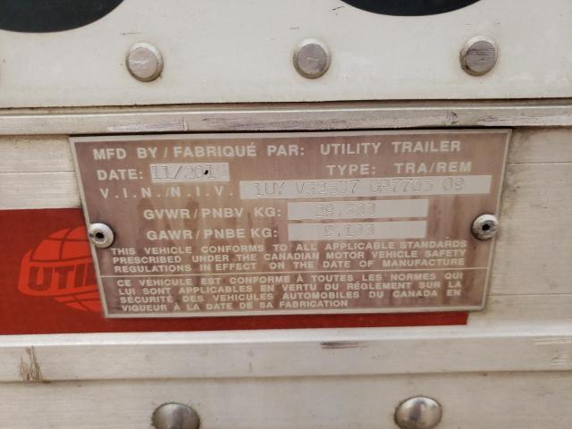 1UYVS2537GP770309 - 2016 UTILITY TRAILER WHITE photo 10
