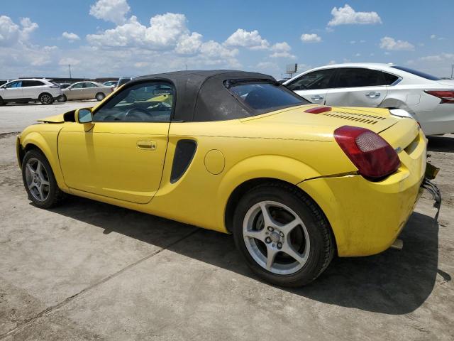 JTDFR3201Y0012197 - 2000 TOYOTA MR2 SPYDER YELLOW photo 2