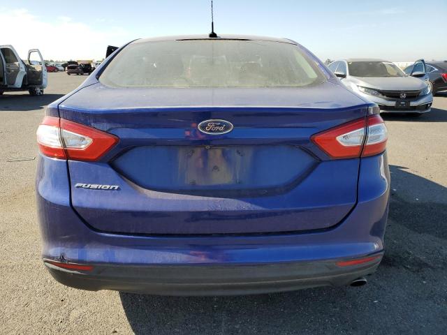 3FA6P0G74GR305607 - 2016 FORD FUSION S BLUE photo 6