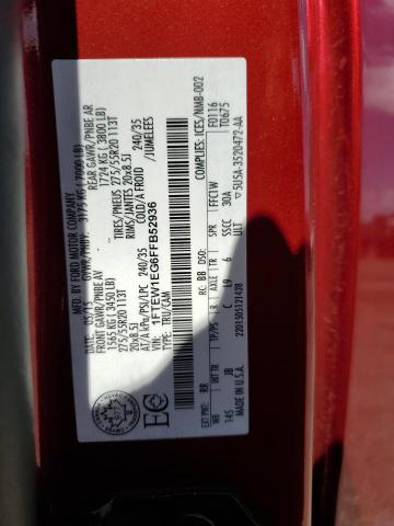 1FTEW1EG6FFB52936 - 2015 FORD F150 SUPERCREW RED photo 13