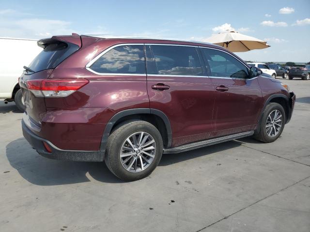 5TDKZRFH7JS260832 - 2018 TOYOTA HIGHLANDER SE BURGUNDY photo 3