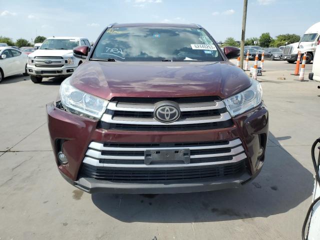 5TDKZRFH7JS260832 - 2018 TOYOTA HIGHLANDER SE BURGUNDY photo 5