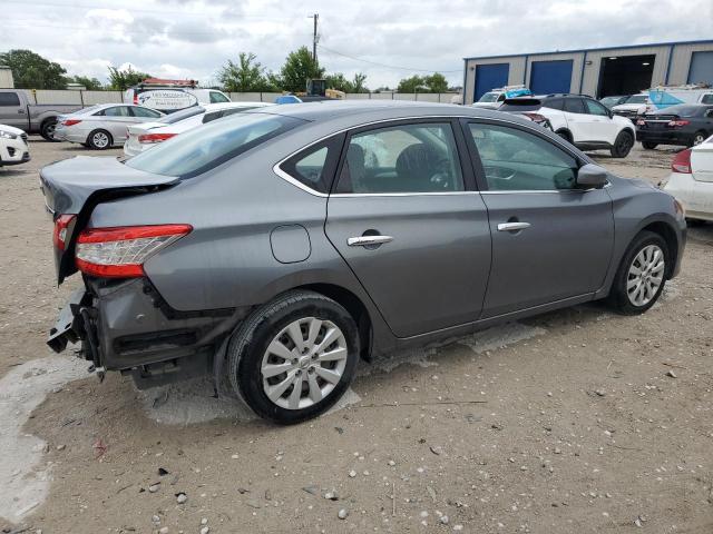 3N1AB7AP9FY313388 - 2015 NISSAN SENTRA S GRAY photo 3