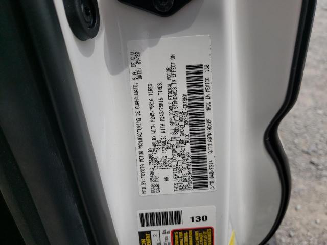 3TYSX5EN4NT017169 - 2022 TOYOTA TACOMA ACCESS CAB თეთრი ფოტო 12