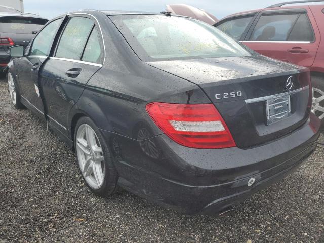 WDDGF4HB2CA598865 - 2012 MERCEDES-BENZ C 250 BLACK photo 3