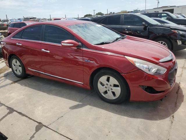 KMHEC4A42CA034828 - 2012 HYUNDAI SONATA HYBRID RED photo 4