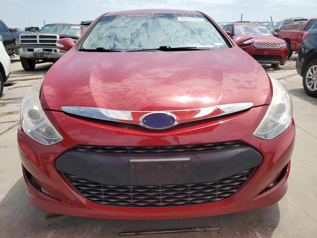 KMHEC4A42CA034828 - 2012 HYUNDAI SONATA HYBRID RED photo 5