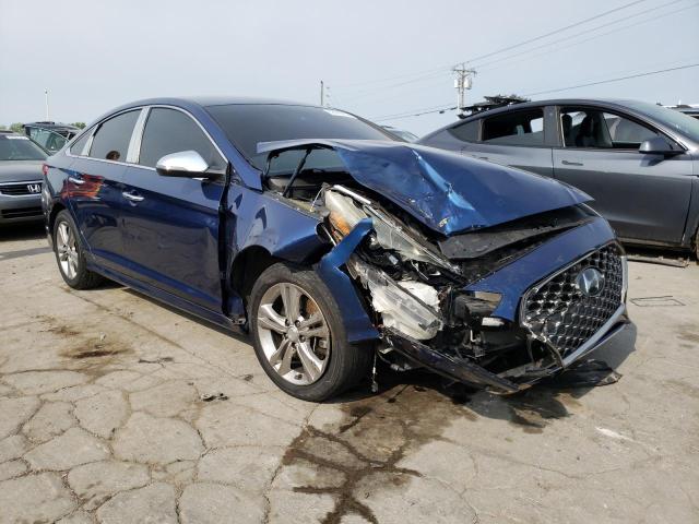 5NPE34AF1KH745420 - 2019 HYUNDAI SONATA LIMITED BLUE photo 4