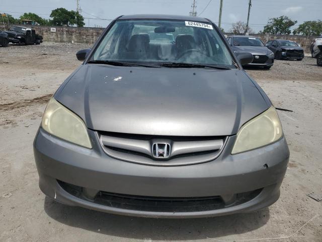 1HGES16375L006165 - 2005 HONDA CIVIC DX VP Boz foto 5
