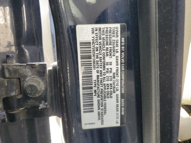 YV4CY592561306201 - 2006 VOLVO XC90 BLUE photo 13