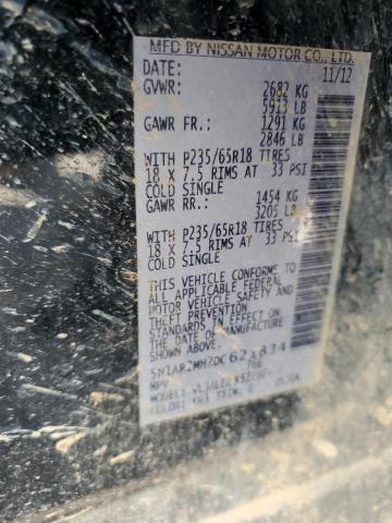 5N1AR2MN2DC621834 - 2013 NISSAN PATHFINDER S BLACK photo 13