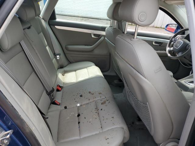 WAUAF78EX8A144900 - 2008 AUDI A4 2.0T BLUE photo 10