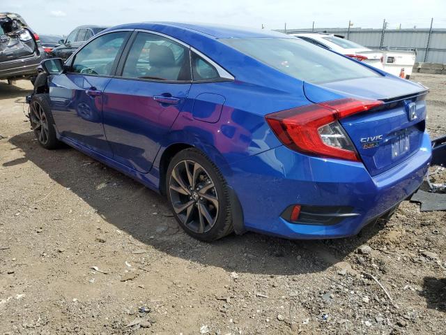 2HGFC2F82MH535604 - 2021 HONDA CIVIC SPORT 蓝色 照片 2