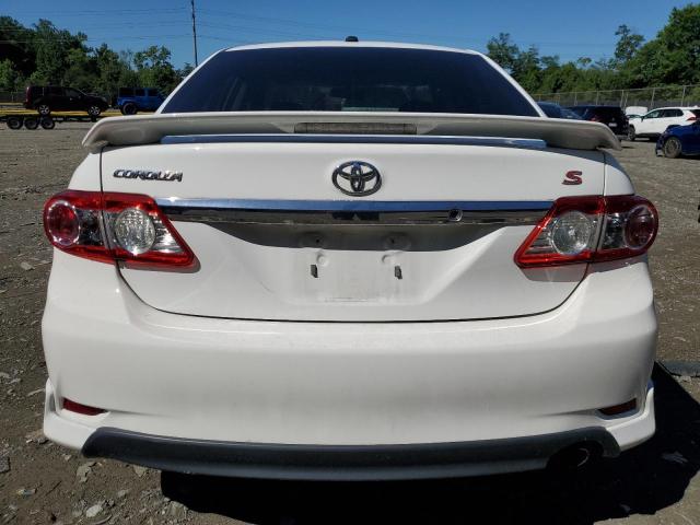 2T1BU4EE3DC923321 - 2013 TOYOTA CAROLLA BASE WHITE photo 6