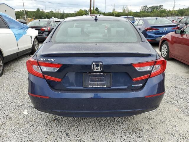 1HGCV3F44LA000755 - 2020 HONDA ACCORD HYBRID EX BLUE photo 6