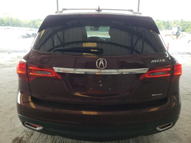 5FRYD4H84EB027833 - 2014 ACURA MDX ADVANCE BURGUNDY photo 6