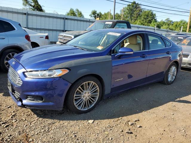 3FA6P0LU7DR217710 - 2013 FORD FUSION SE HYBRID BLUE photo 1