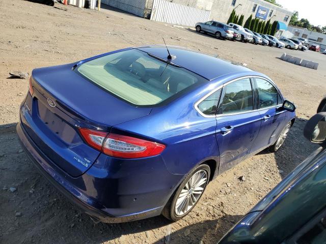 3FA6P0LU7DR217710 - 2013 FORD FUSION SE HYBRID BLUE photo 3